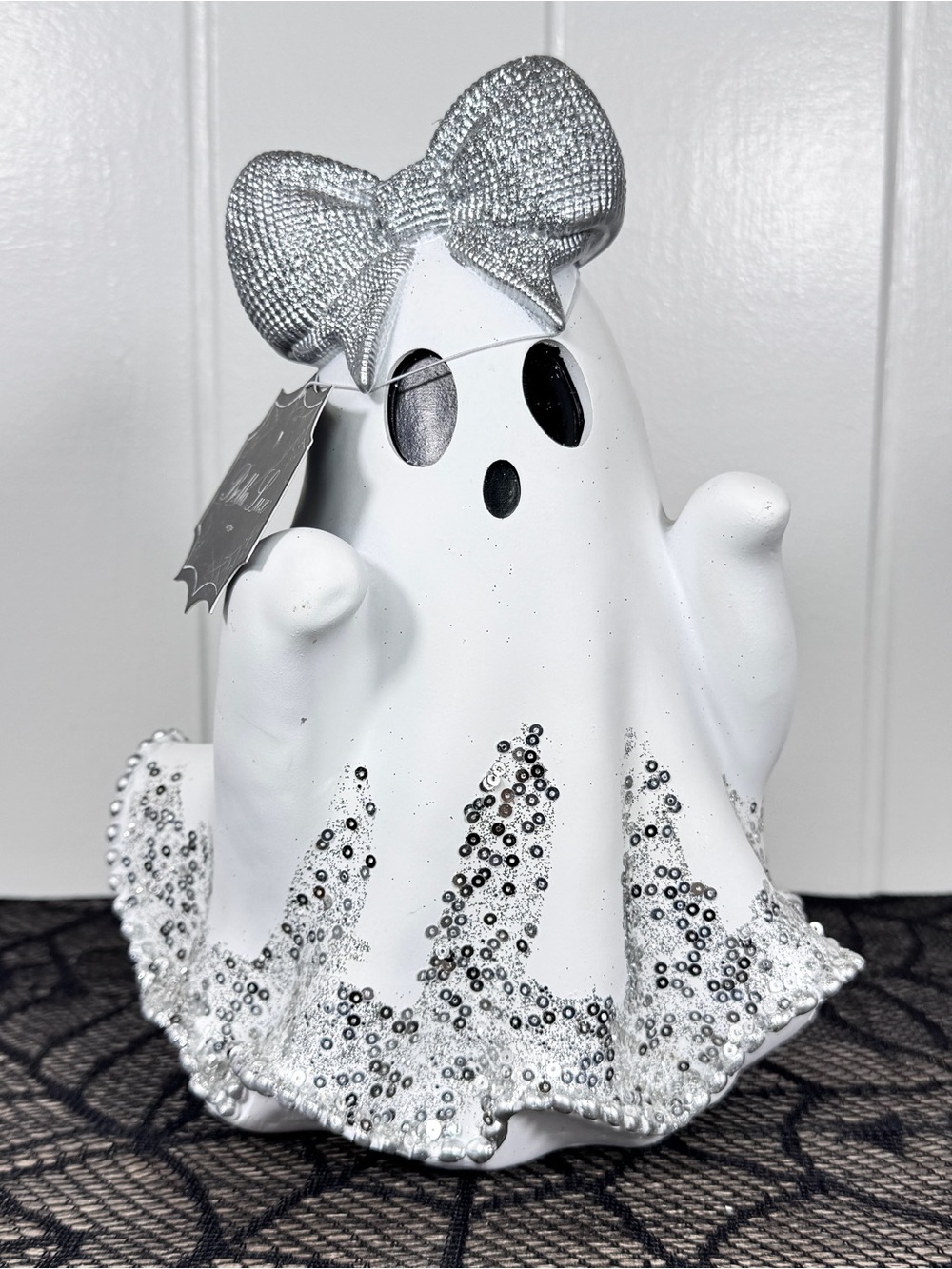 NEW Summerween Bella Lux Sequin Ghost Halloween Decor